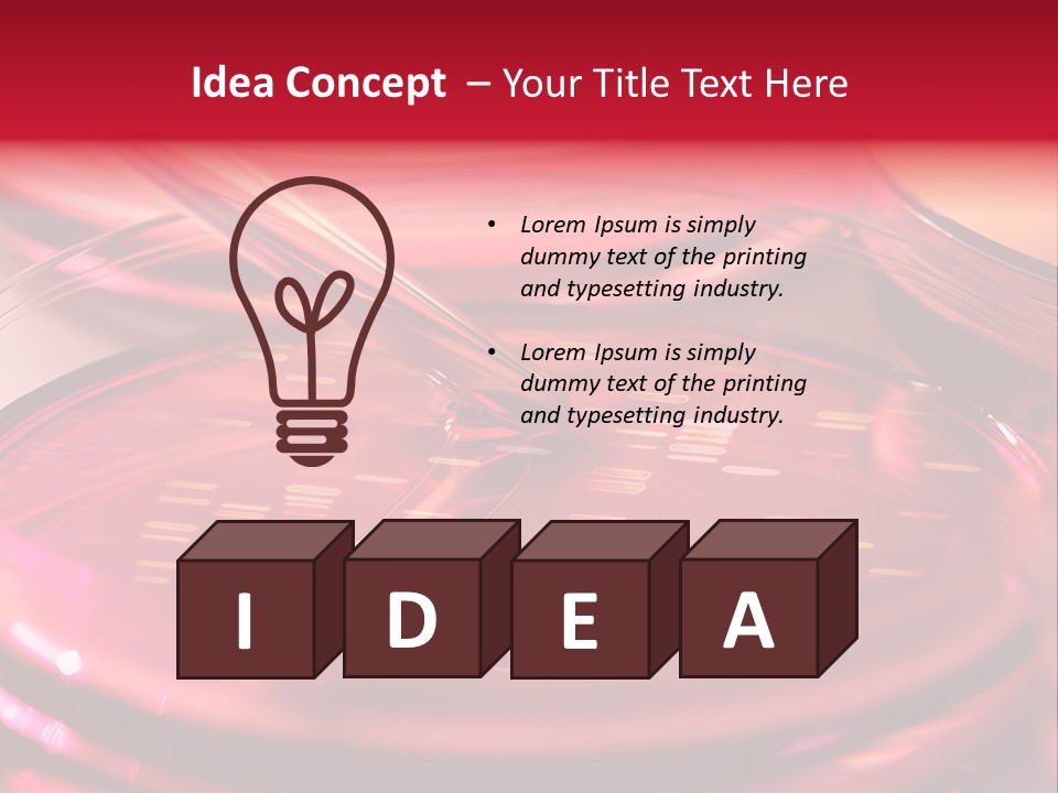 Red Petri Hygiene PowerPoint Template