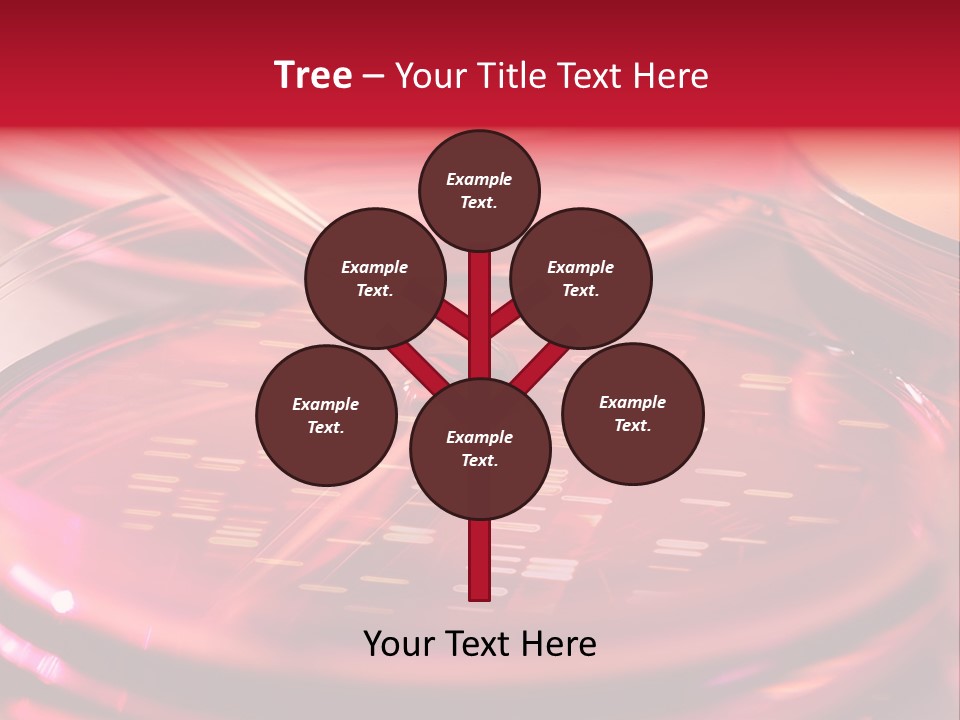 Red Petri Hygiene PowerPoint Template