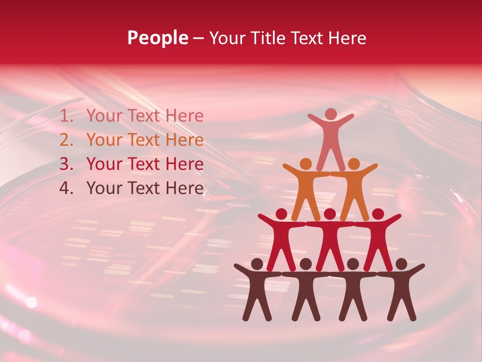 Red Petri Hygiene PowerPoint Template