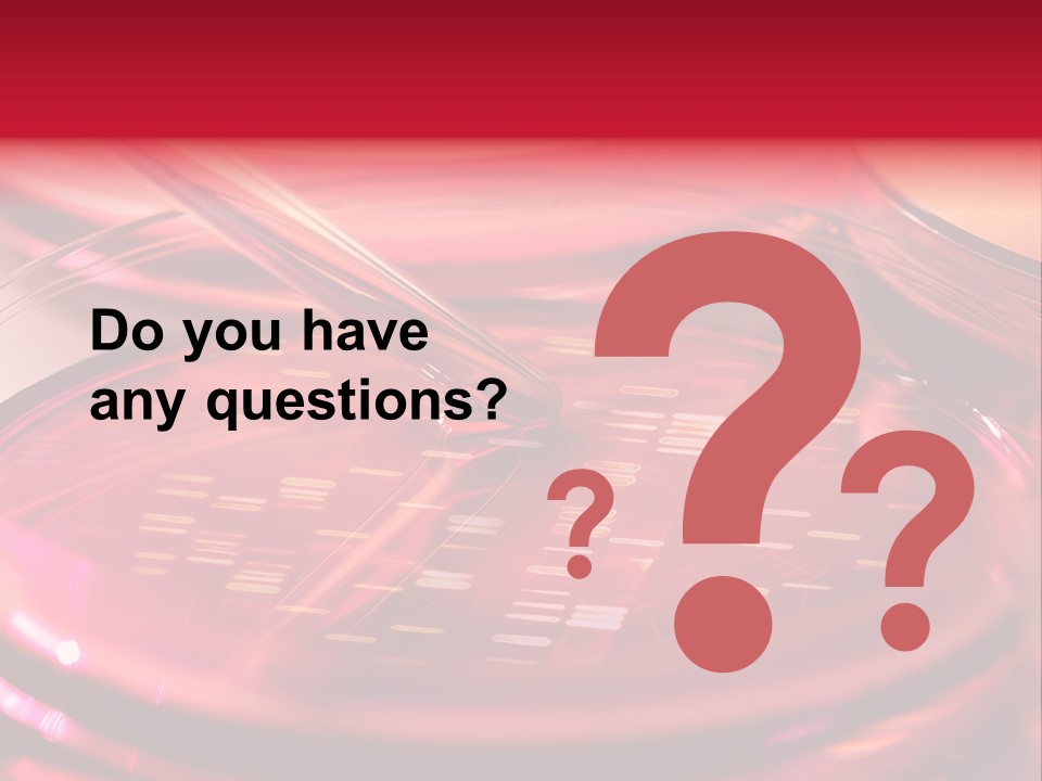 Red Petri Hygiene PowerPoint Template