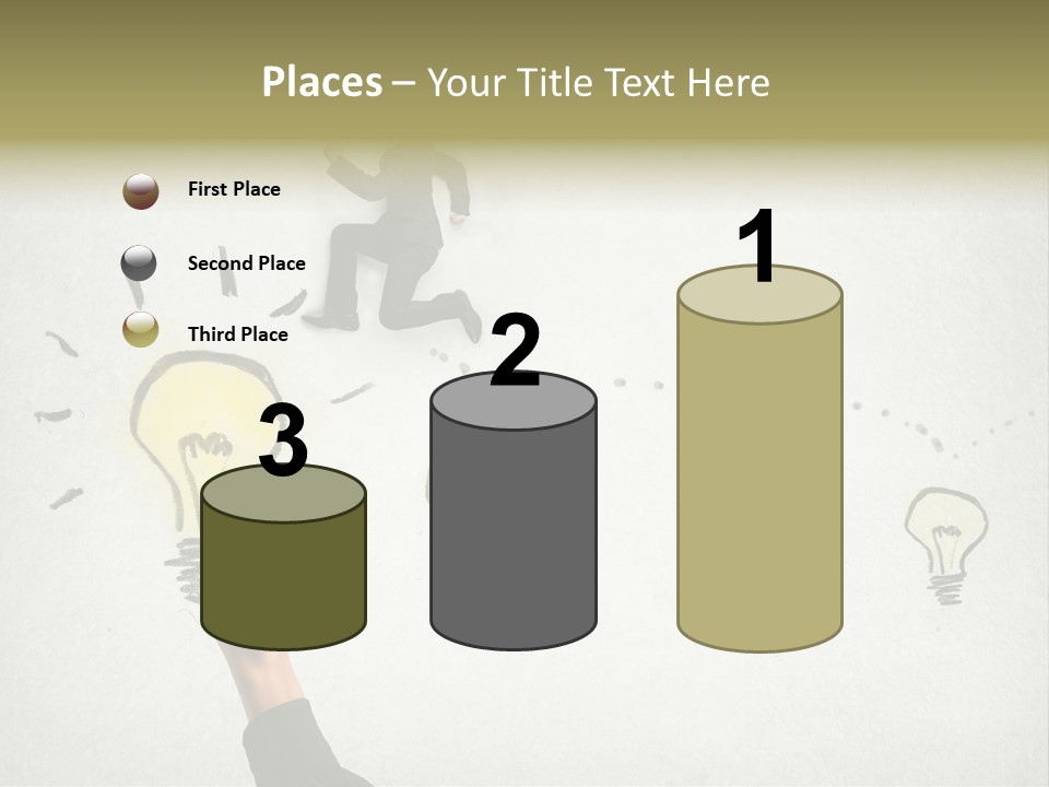 Businessman Success Climb PowerPoint Template