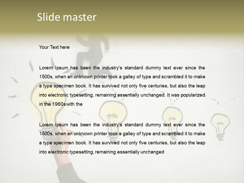 Businessman Success Climb PowerPoint Template