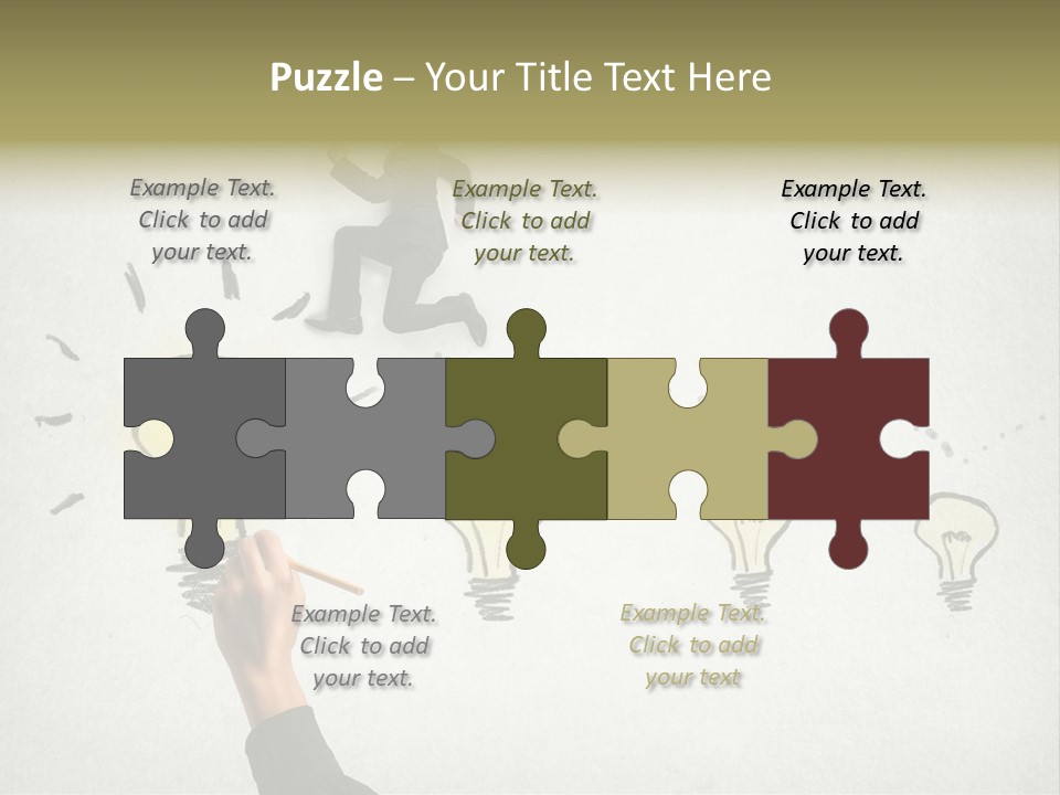 Businessman Success Climb PowerPoint Template