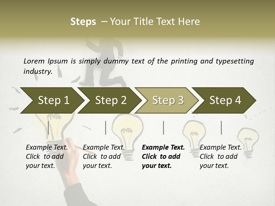 Businessman Success Climb PowerPoint Template