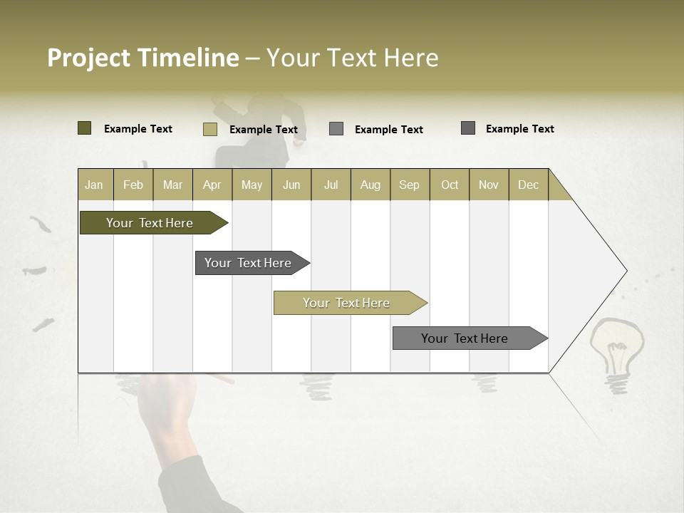 Businessman Success Climb PowerPoint Template