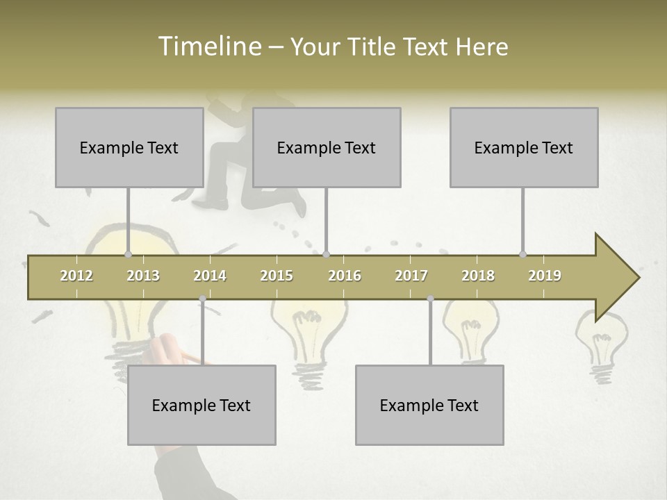 Businessman Success Climb PowerPoint Template