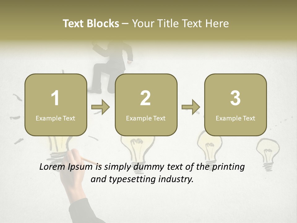 Businessman Success Climb PowerPoint Template