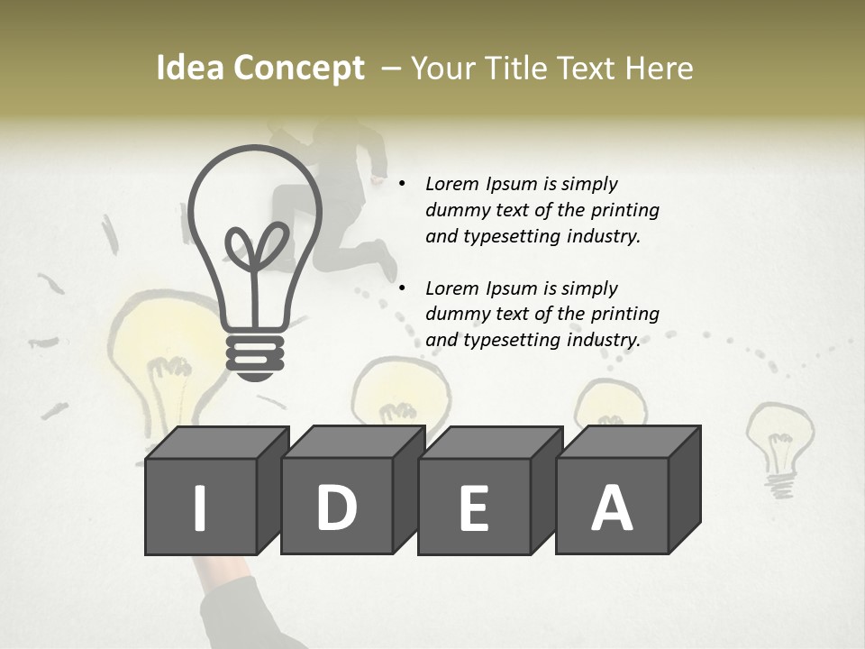 Businessman Success Climb PowerPoint Template