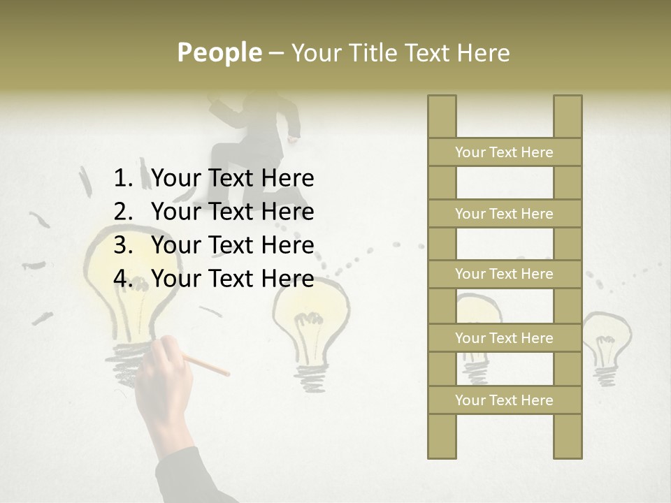 Businessman Success Climb PowerPoint Template