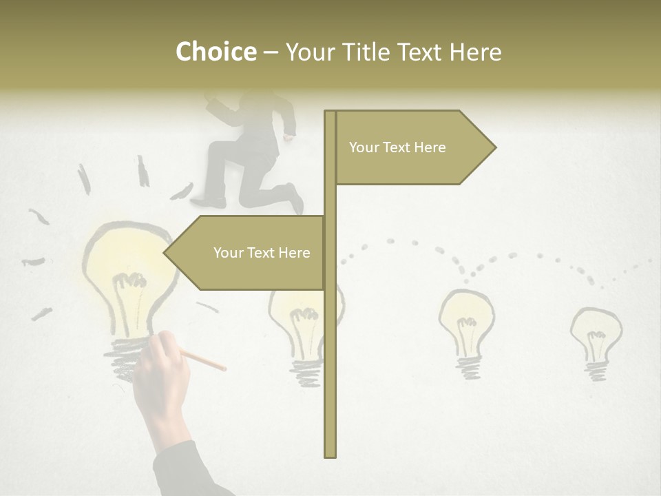 Businessman Success Climb PowerPoint Template
