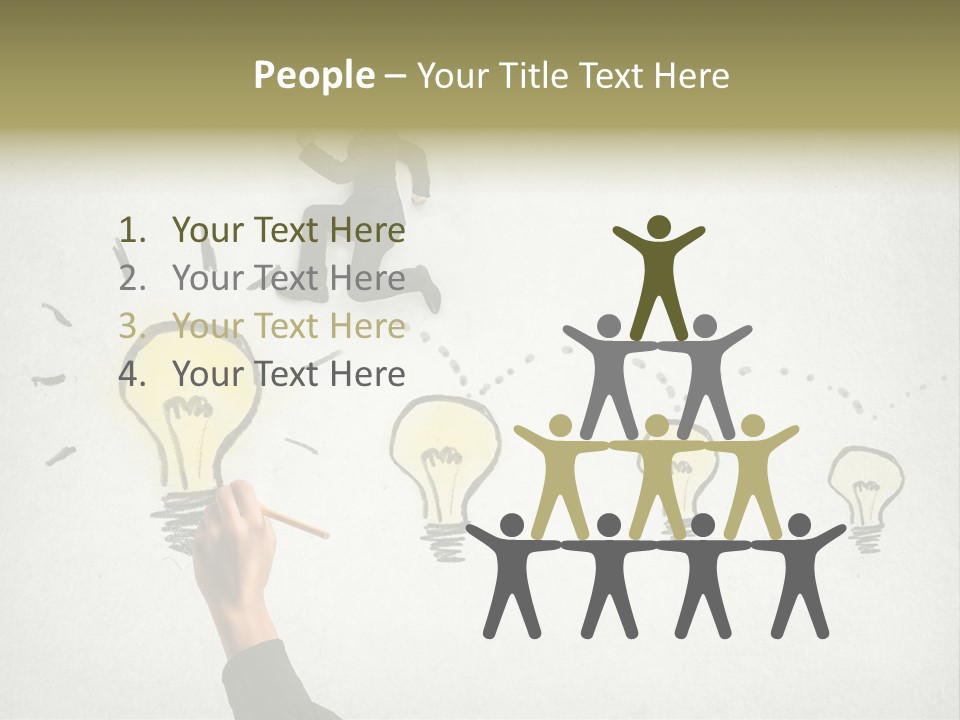 Businessman Success Climb PowerPoint Template