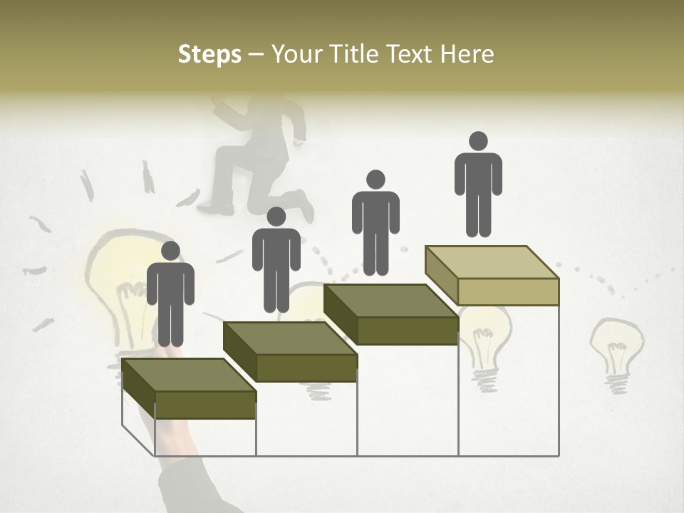 Businessman Success Climb PowerPoint Template