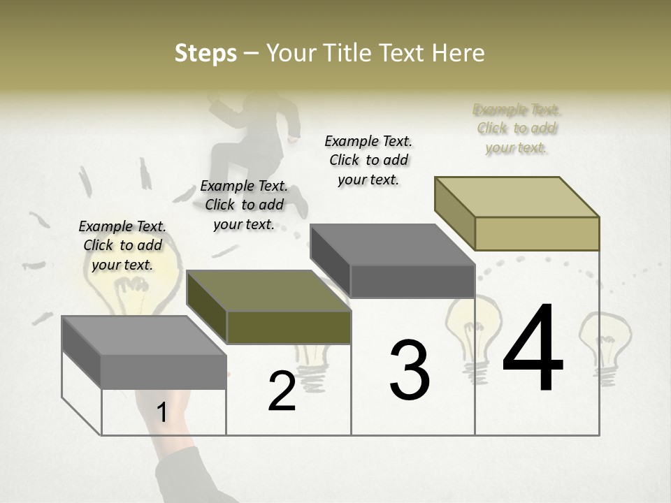 Businessman Success Climb PowerPoint Template