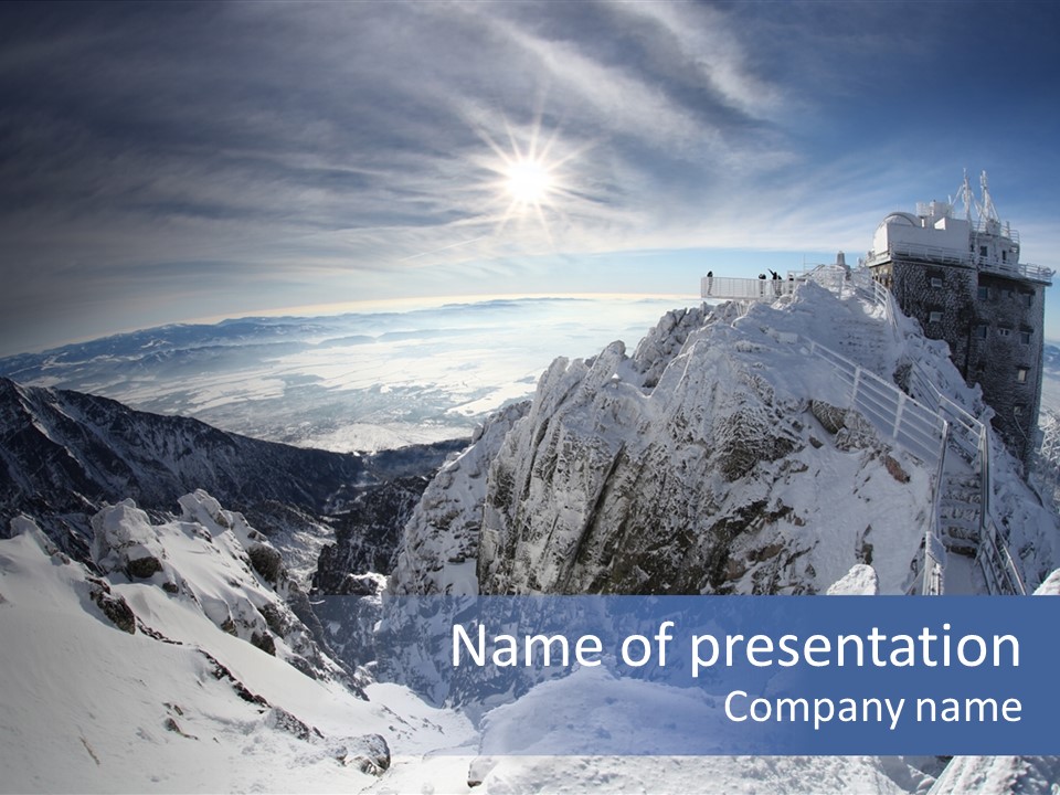 Scenery Summit Lomnicky PowerPoint Template