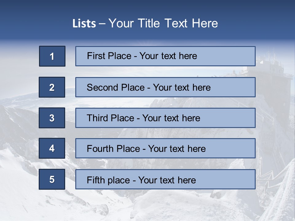 Scenery Summit Lomnicky PowerPoint Template