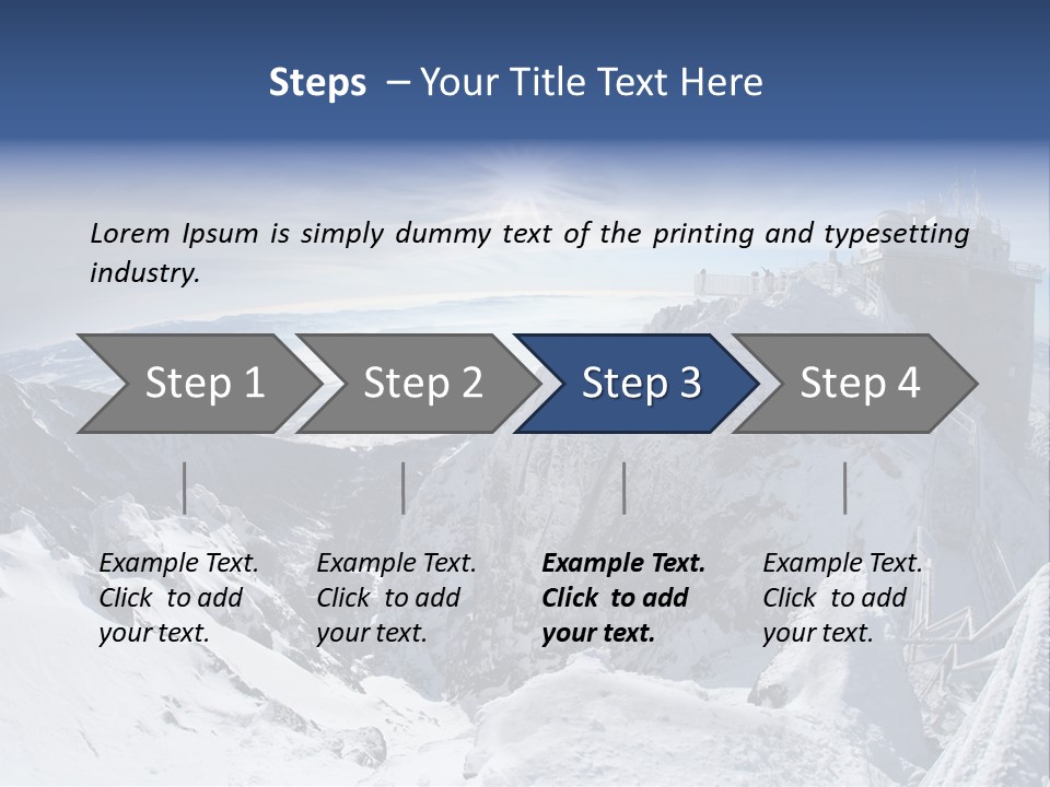 Scenery Summit Lomnicky PowerPoint Template