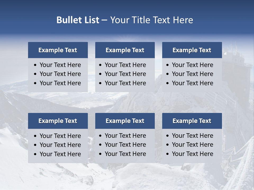 Scenery Summit Lomnicky PowerPoint Template