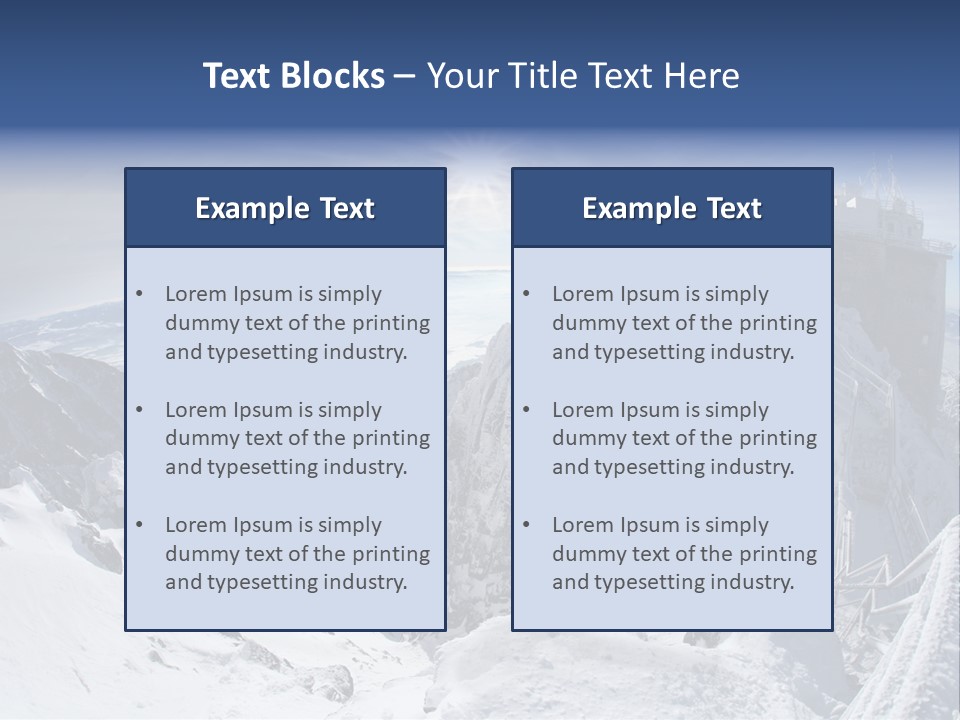 Scenery Summit Lomnicky PowerPoint Template
