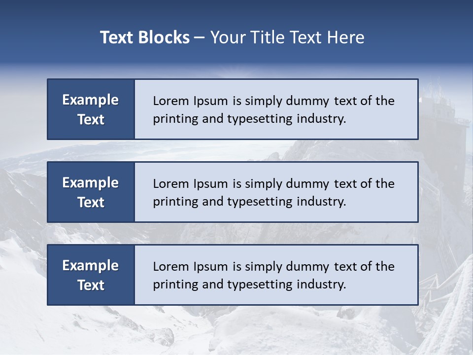 Scenery Summit Lomnicky PowerPoint Template