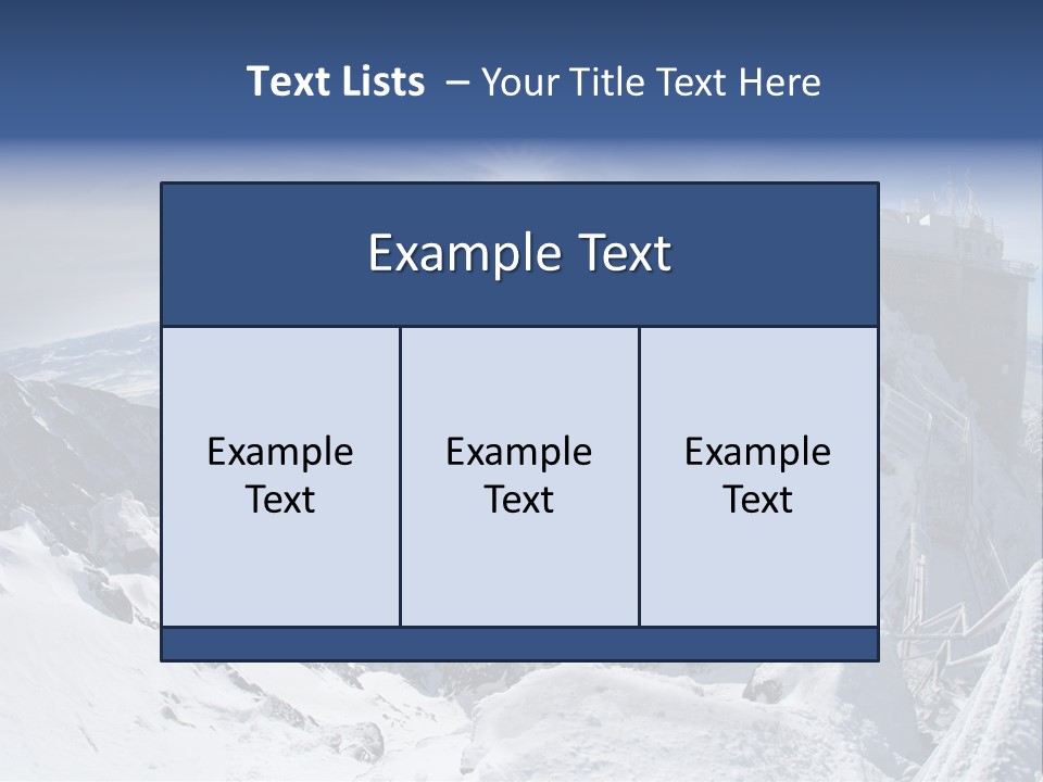 Scenery Summit Lomnicky PowerPoint Template