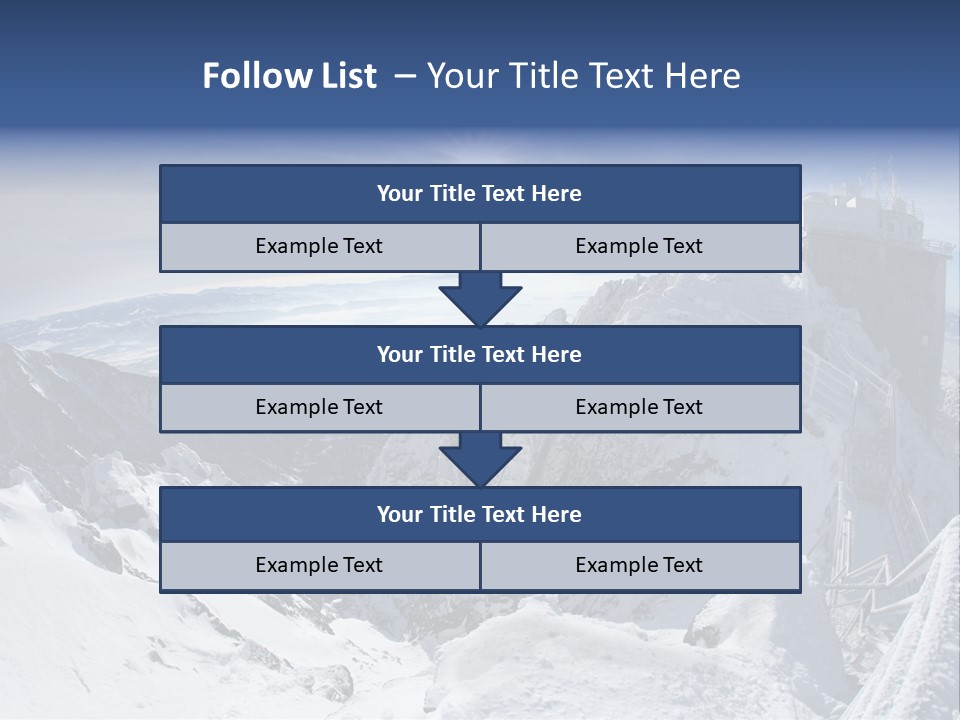 Scenery Summit Lomnicky PowerPoint Template