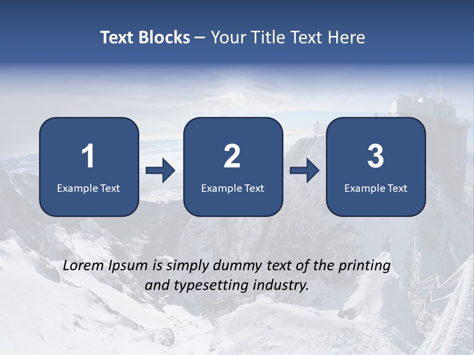 Scenery Summit Lomnicky PowerPoint Template
