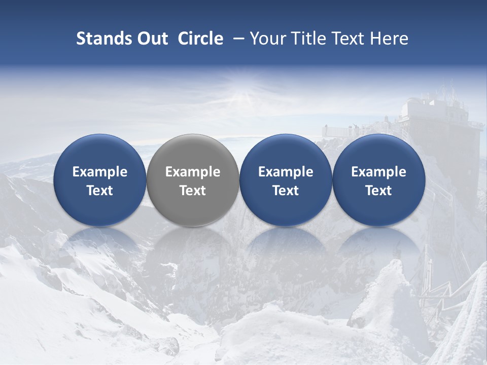 Scenery Summit Lomnicky PowerPoint Template