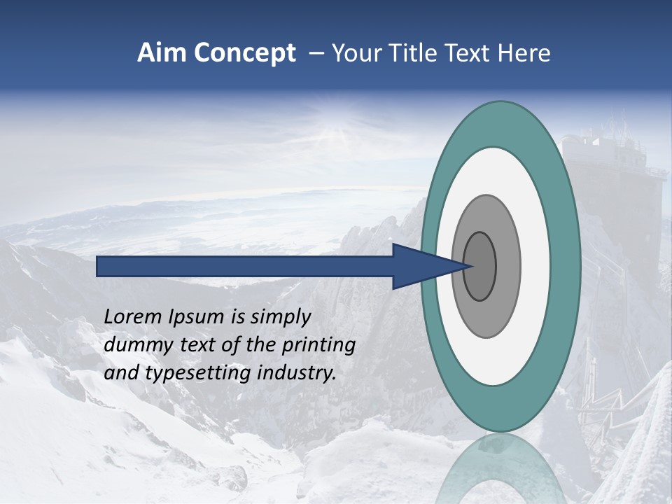 Scenery Summit Lomnicky PowerPoint Template