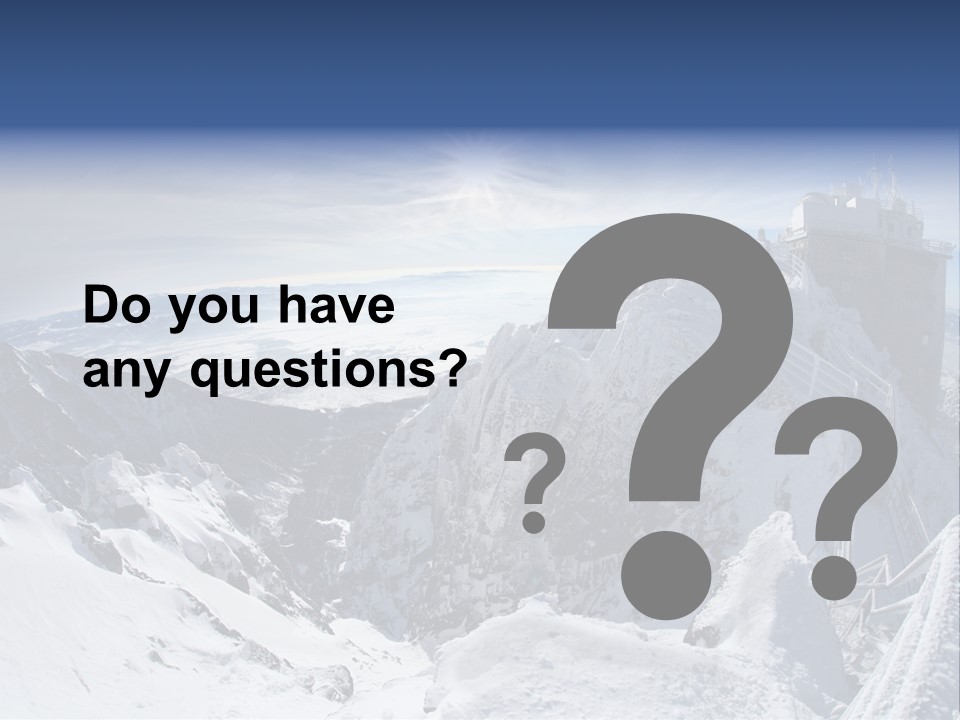 Scenery Summit Lomnicky PowerPoint Template