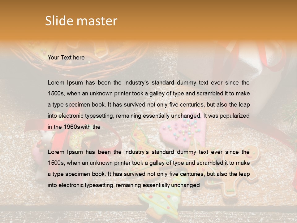 Decoration Dessert Ornate PowerPoint Template