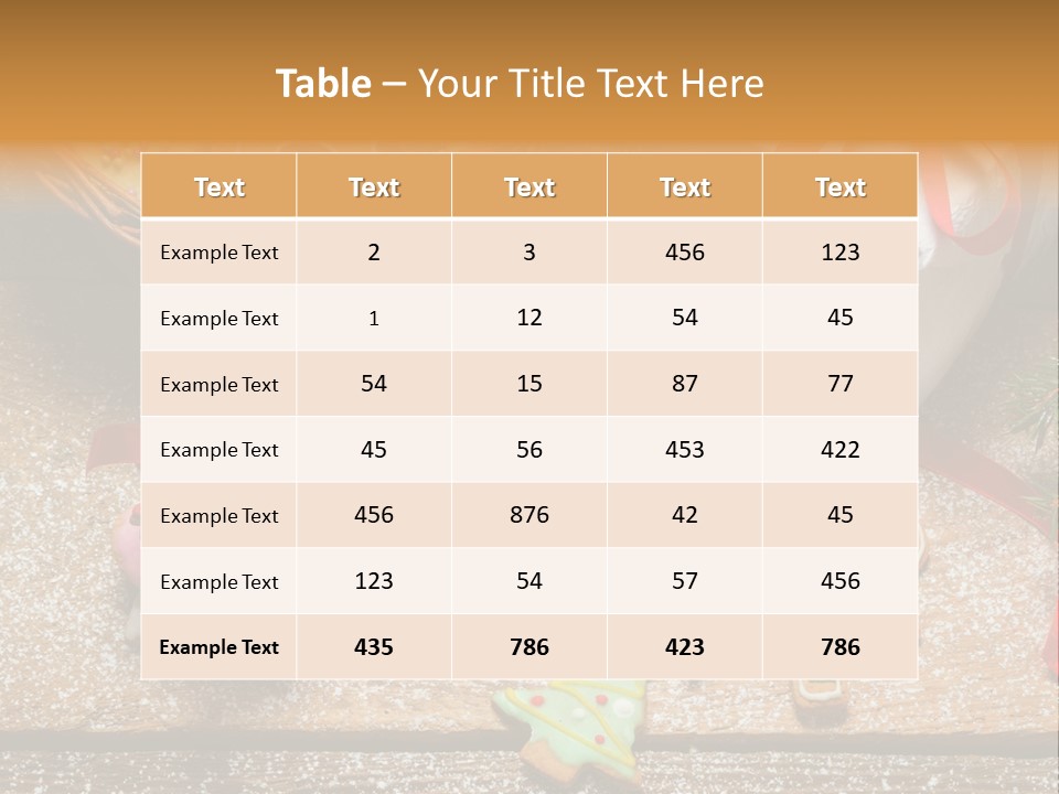 Decoration Dessert Ornate PowerPoint Template