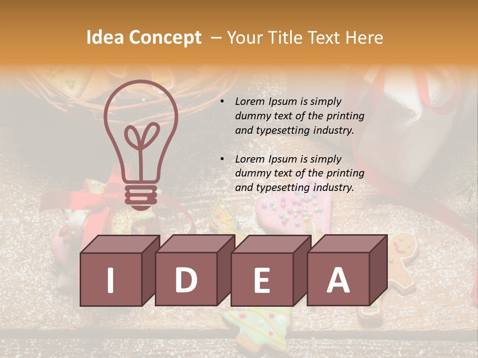 Decoration Dessert Ornate PowerPoint Template