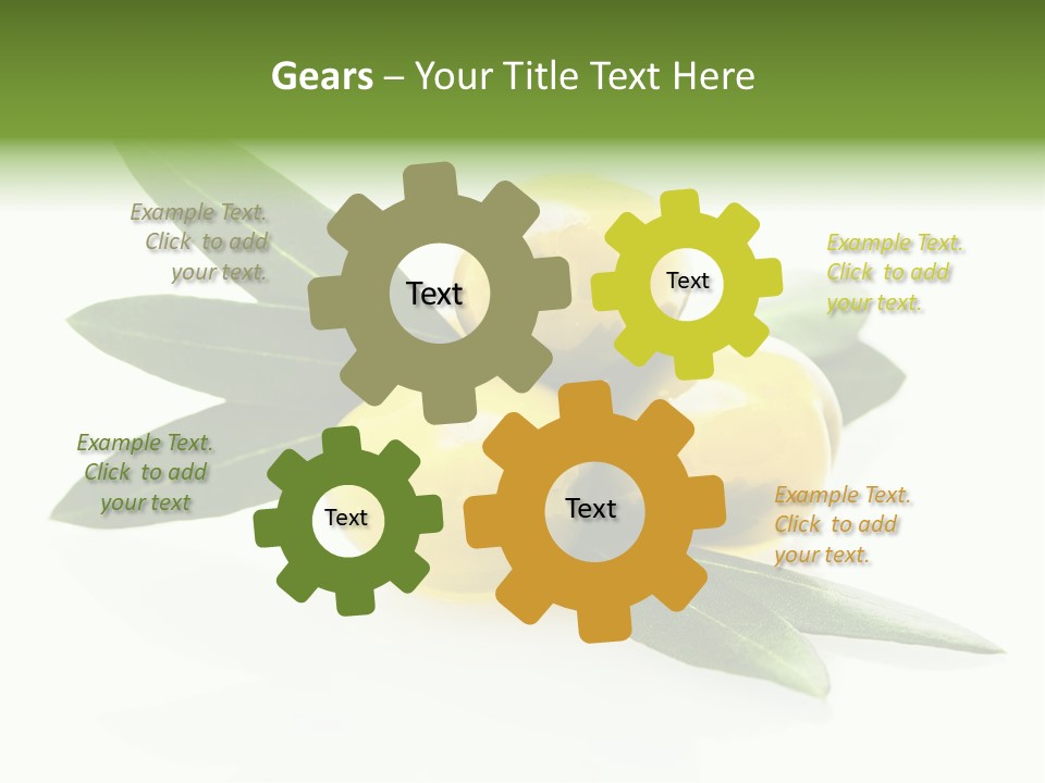 Bright Aceitunas Cooking PowerPoint Template