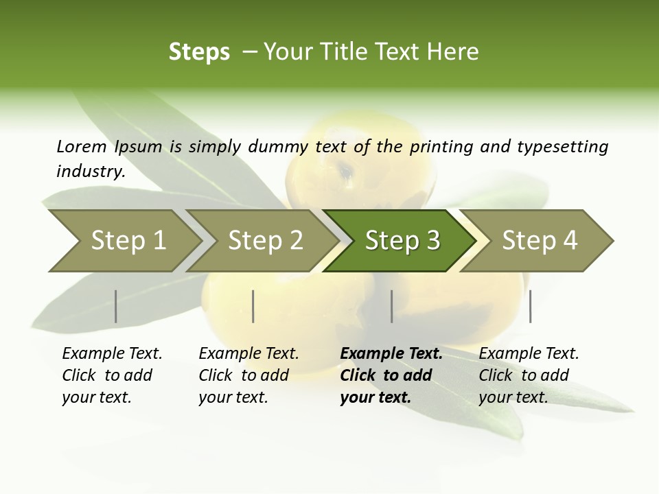 Bright Aceitunas Cooking PowerPoint Template