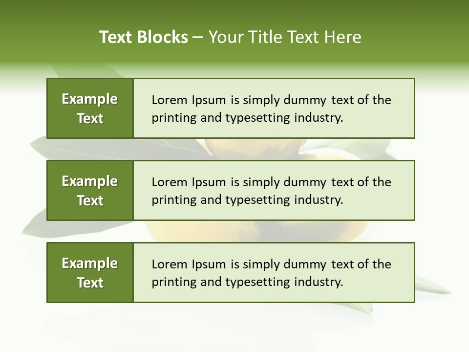 Bright Aceitunas Cooking PowerPoint Template
