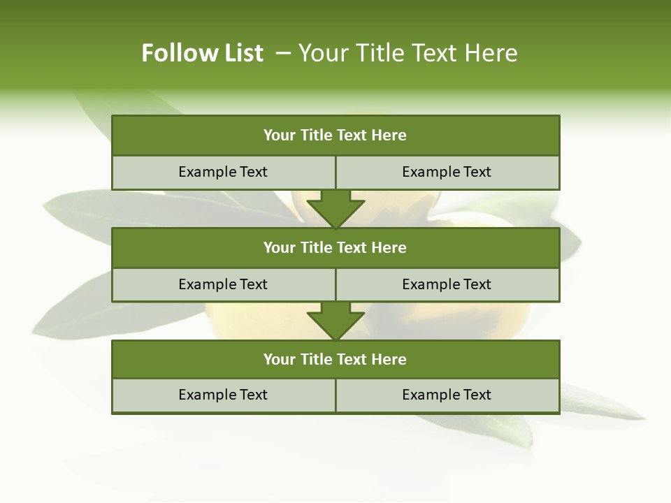 Bright Aceitunas Cooking PowerPoint Template