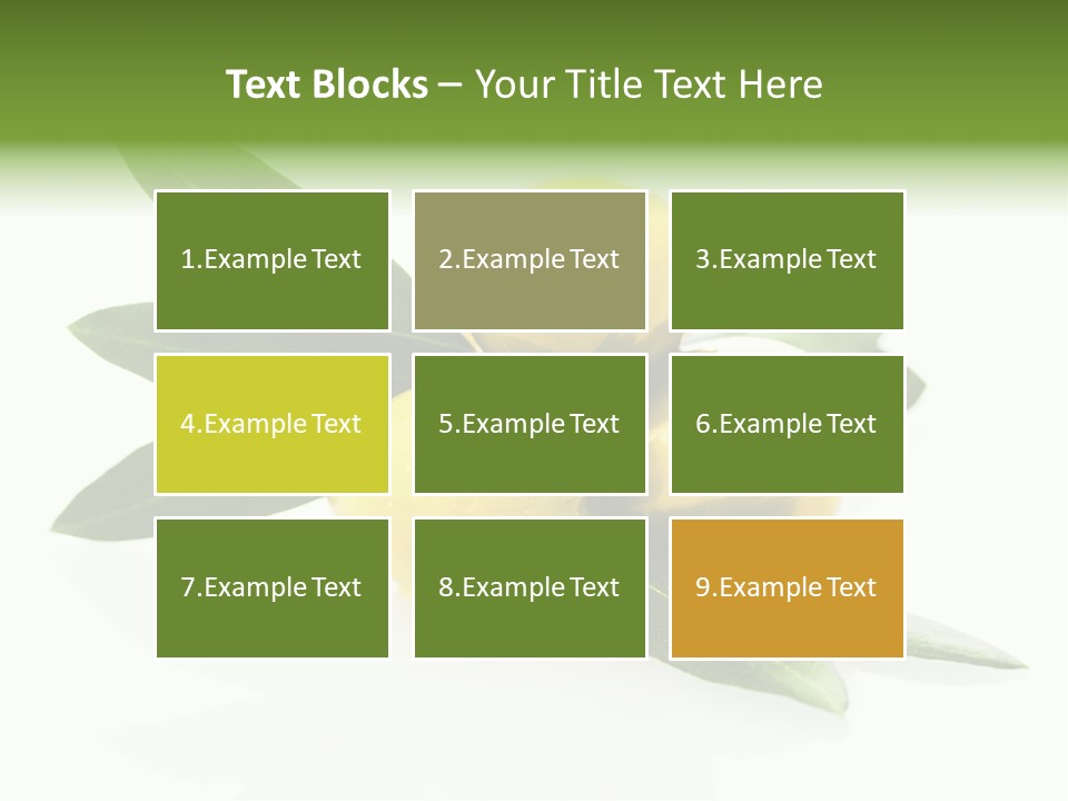 Bright Aceitunas Cooking PowerPoint Template