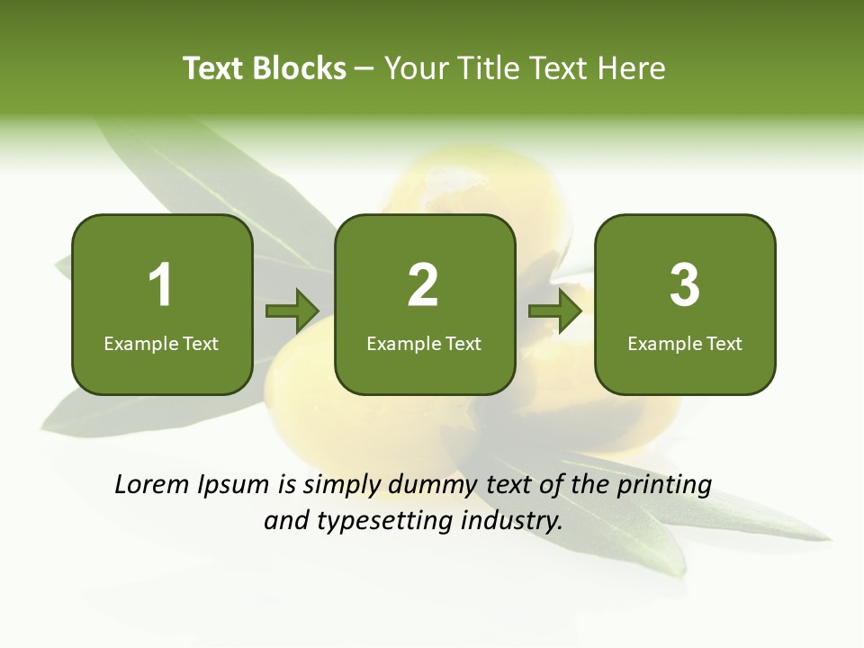 Bright Aceitunas Cooking PowerPoint Template