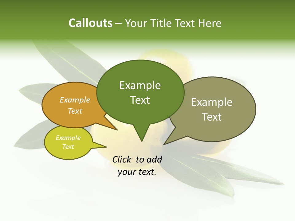 Bright Aceitunas Cooking PowerPoint Template