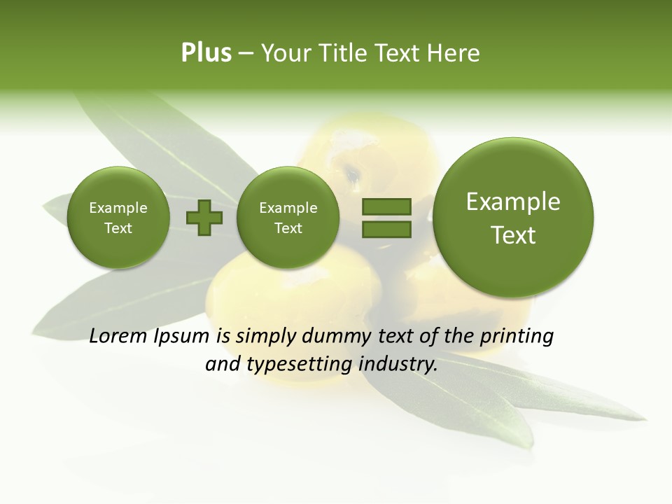 Bright Aceitunas Cooking PowerPoint Template