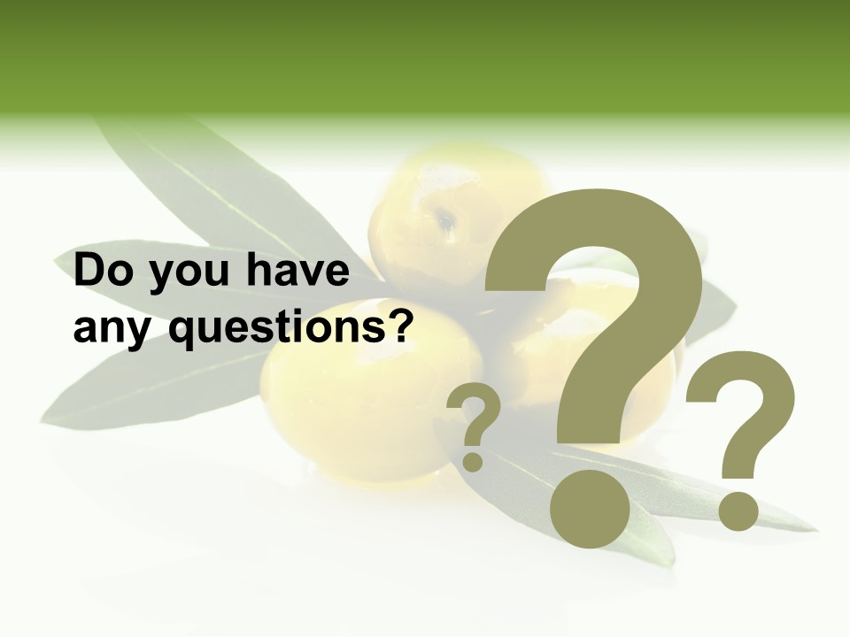 Bright Aceitunas Cooking PowerPoint Template