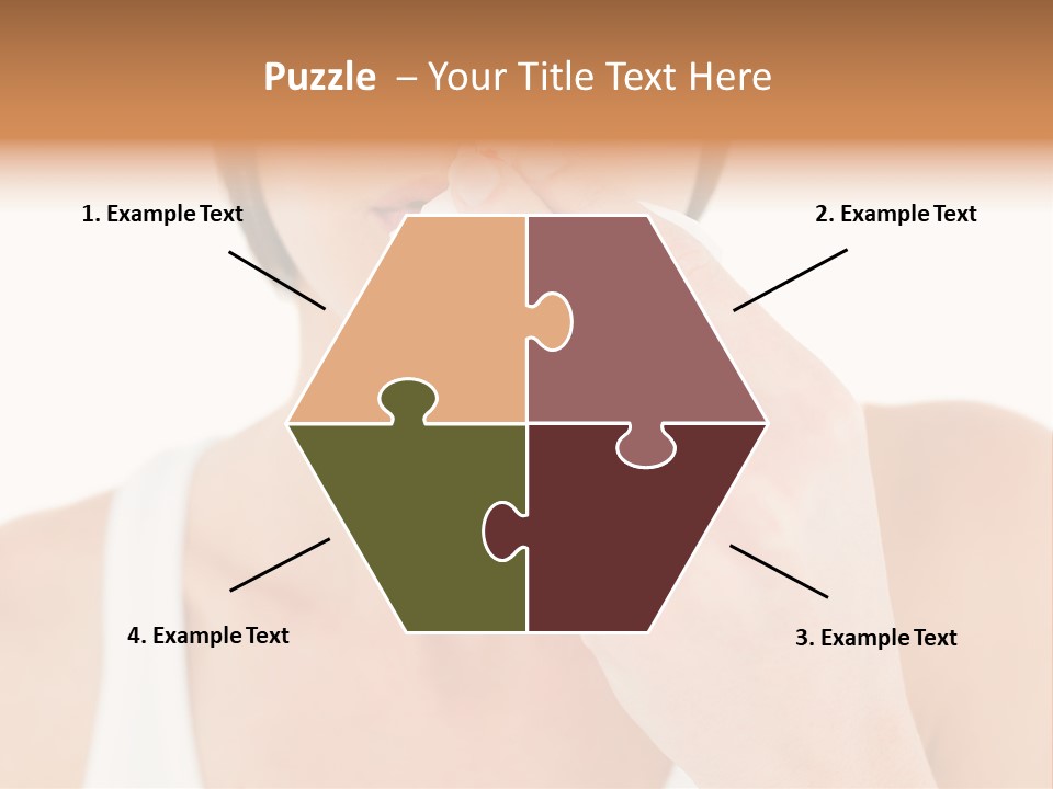 Face Care Woman PowerPoint Template