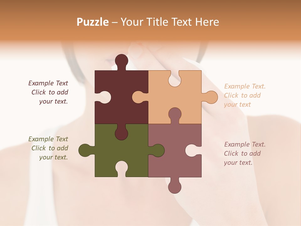 Face Care Woman PowerPoint Template