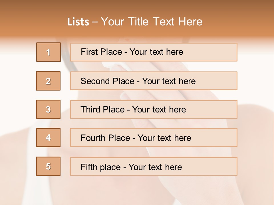 Face Care Woman PowerPoint Template