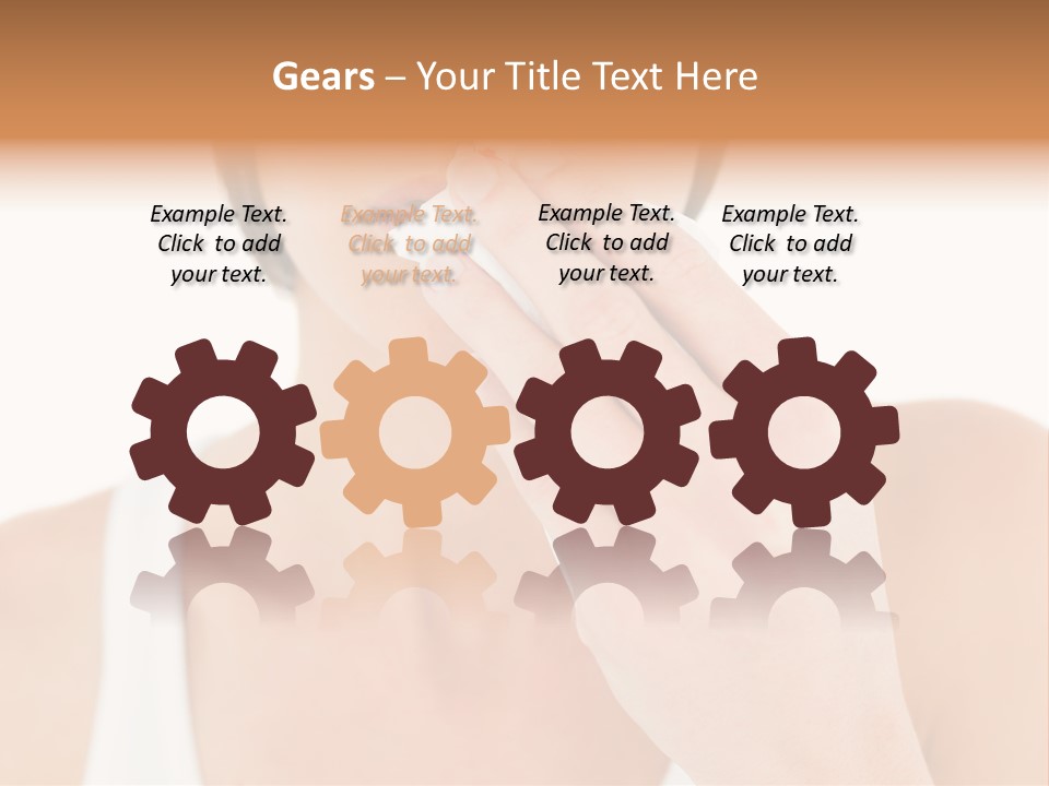 Face Care Woman PowerPoint Template