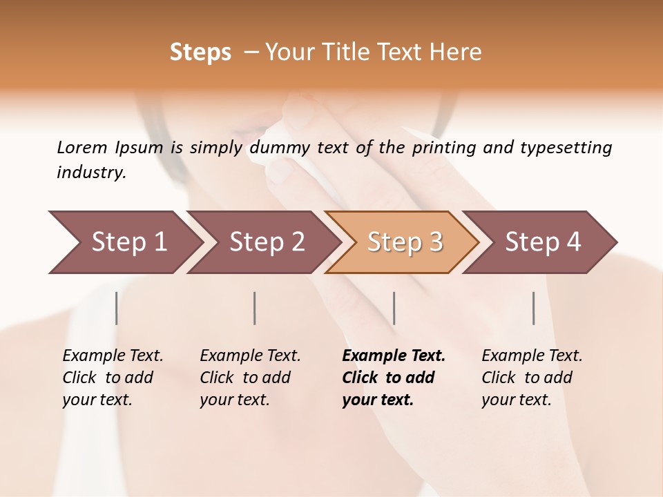 Face Care Woman PowerPoint Template