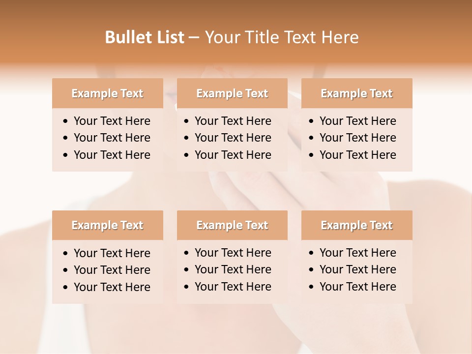 Face Care Woman PowerPoint Template