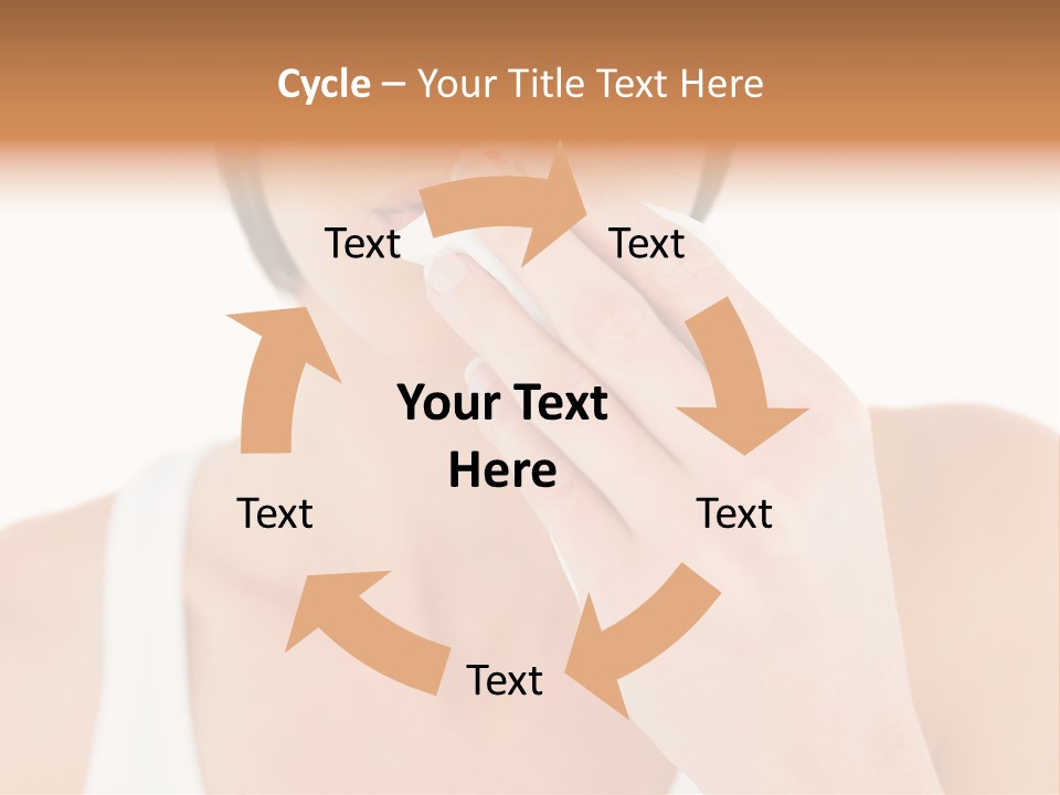 Face Care Woman PowerPoint Template