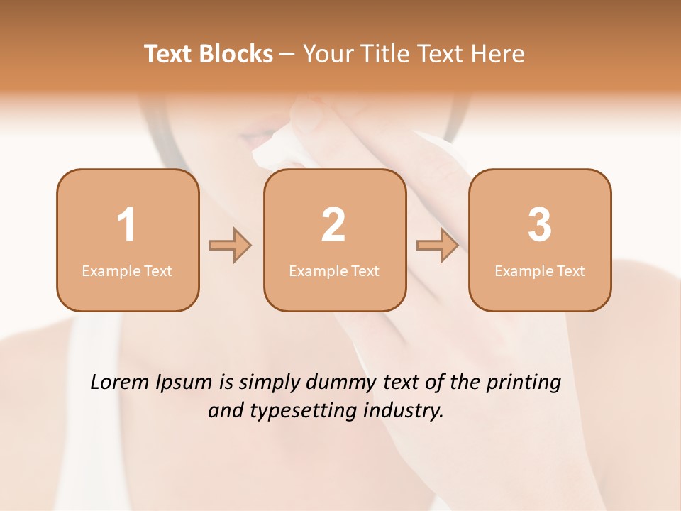 Face Care Woman PowerPoint Template