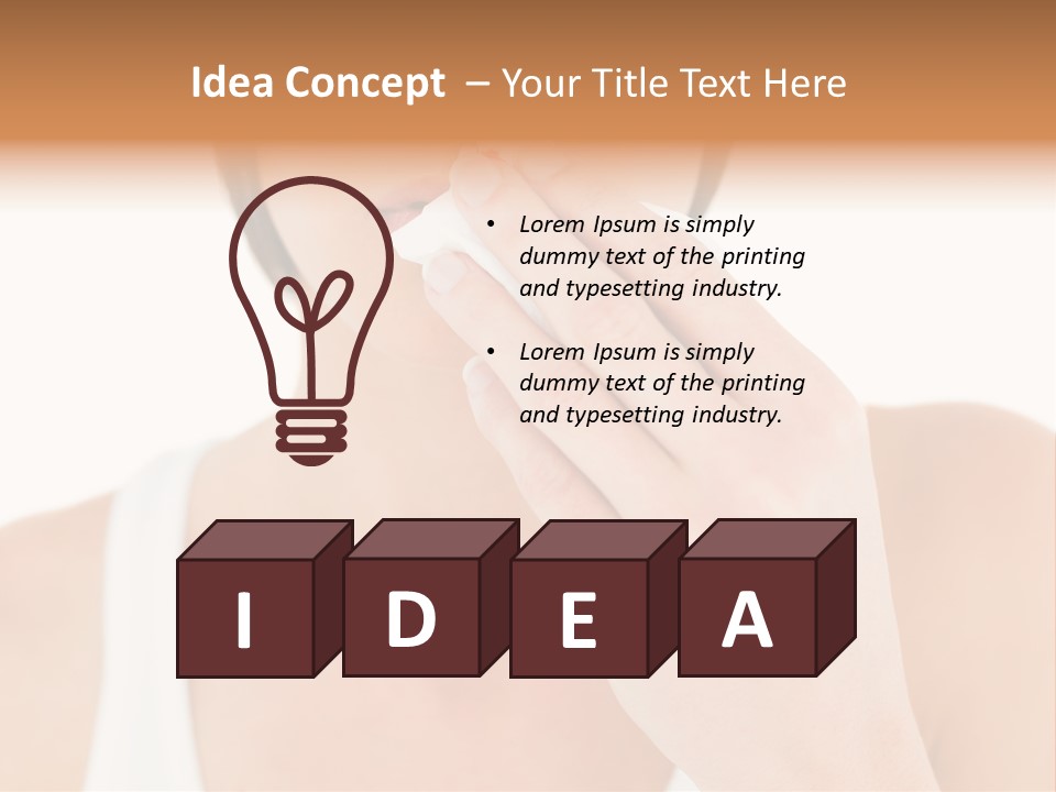 Face Care Woman PowerPoint Template